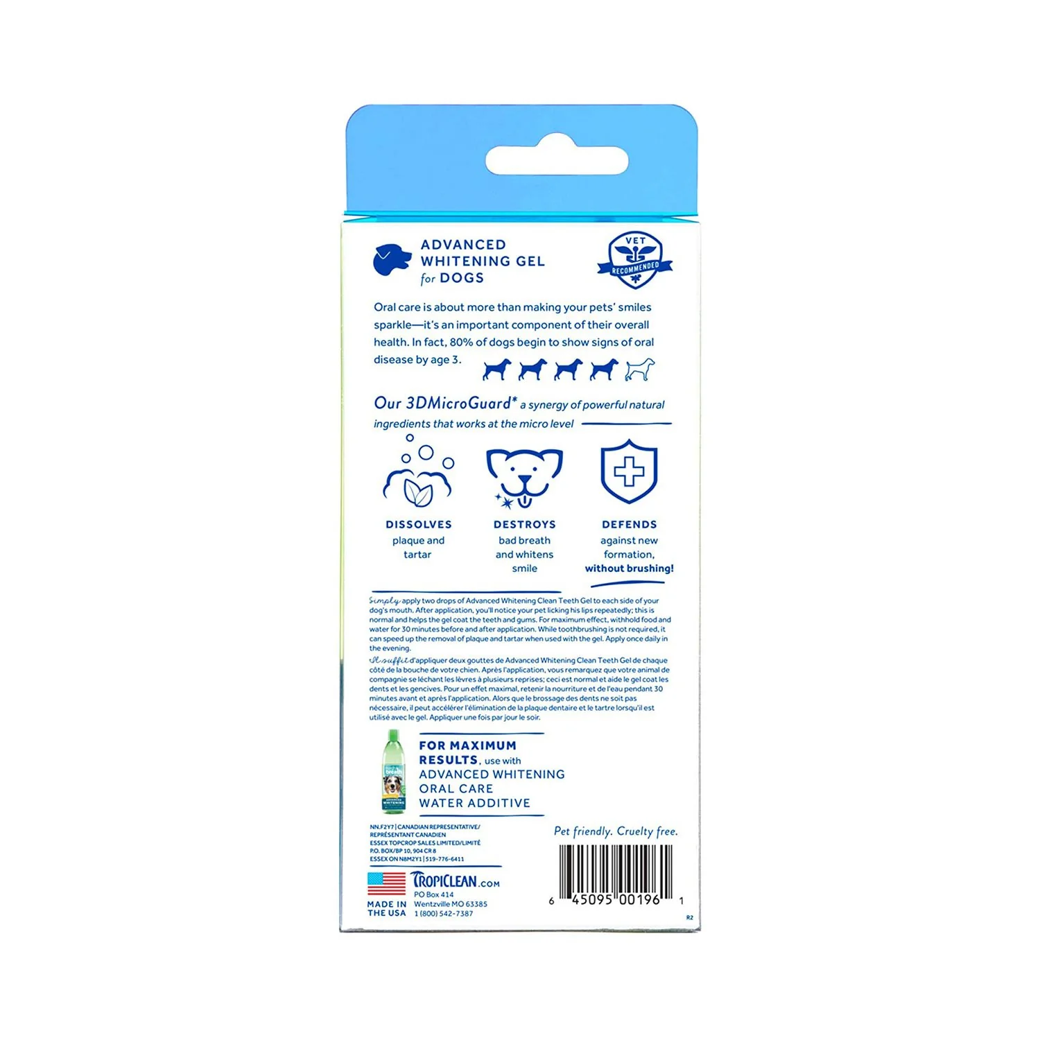 TropiClean Fresh Breath Advanced Whitening Gel - Image 2