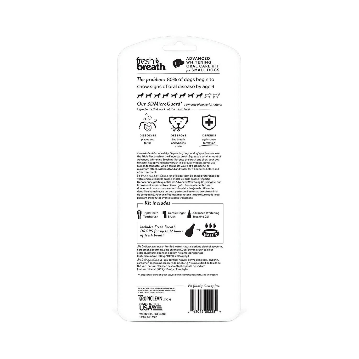 TropiClean Fresh Breath Advanced Whitening Oral Care Kit - Image 2