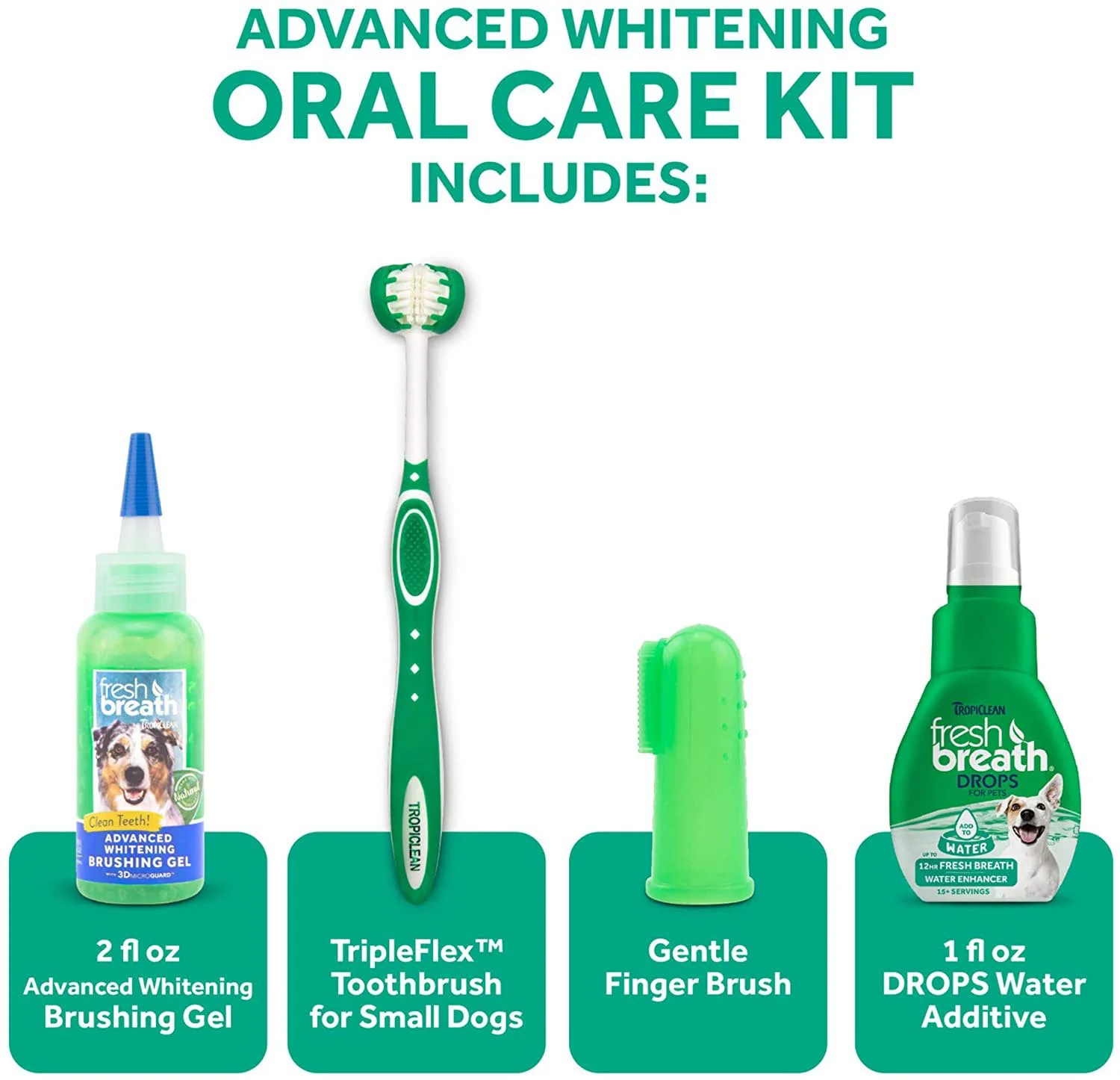 TropiClean Fresh Breath Advanced Whitening Oral Care Kit - Image 3