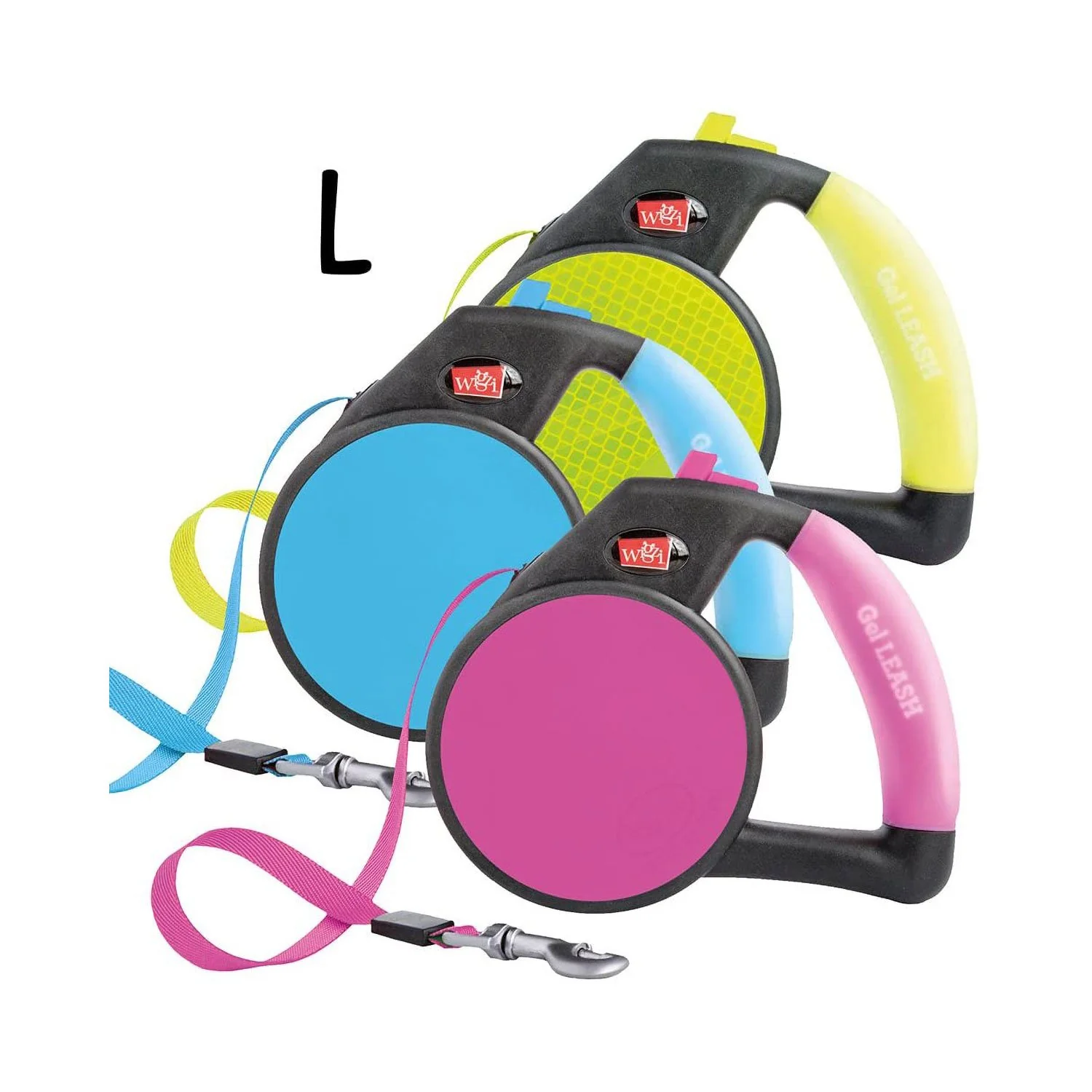Wigzi Retractable Gel Leash Reflective Yellow - Image 2