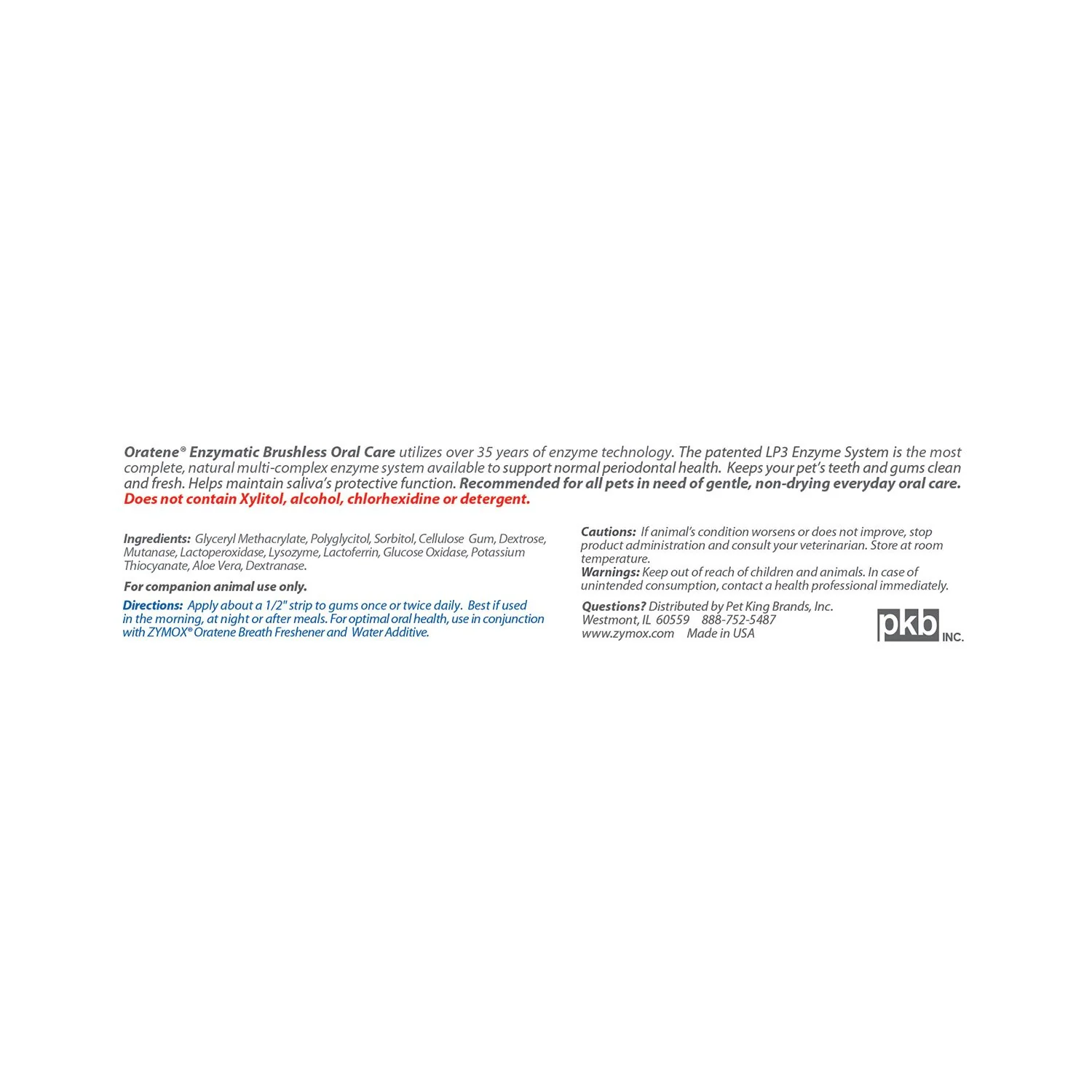 Zymox Oratene Antiseptic Gel - Image 3